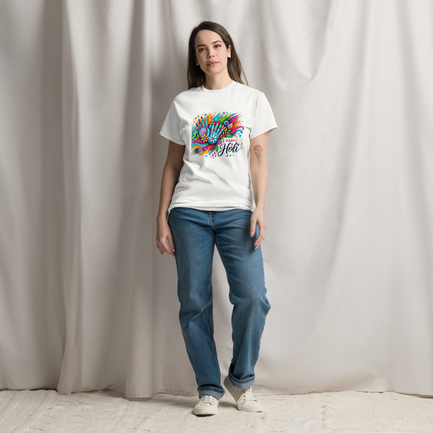 Celebrate Holi in Style with Our Vibrant Festival Women's T-Shirts! 🎨✨