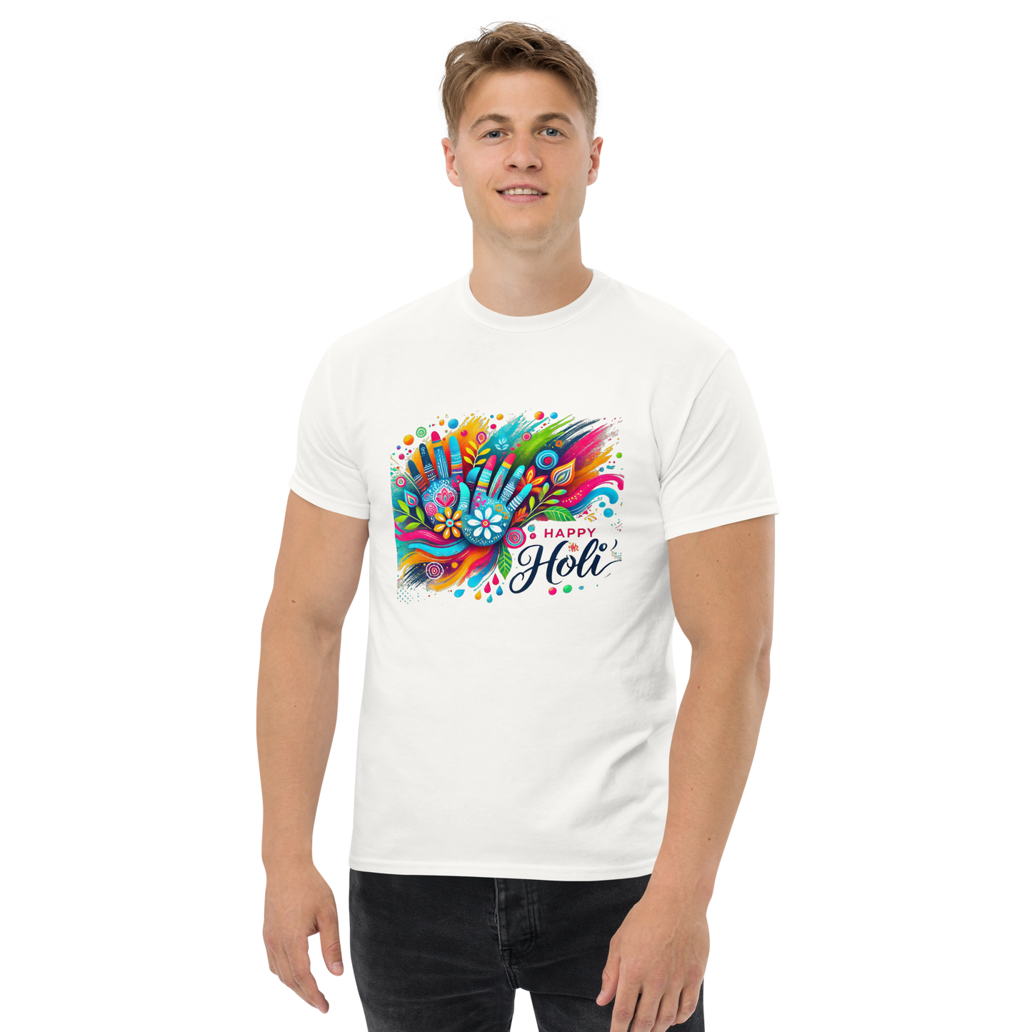 Celebrate Holi in Style with Our Vibrant Festival Men's T-Shirts! 🎨✨