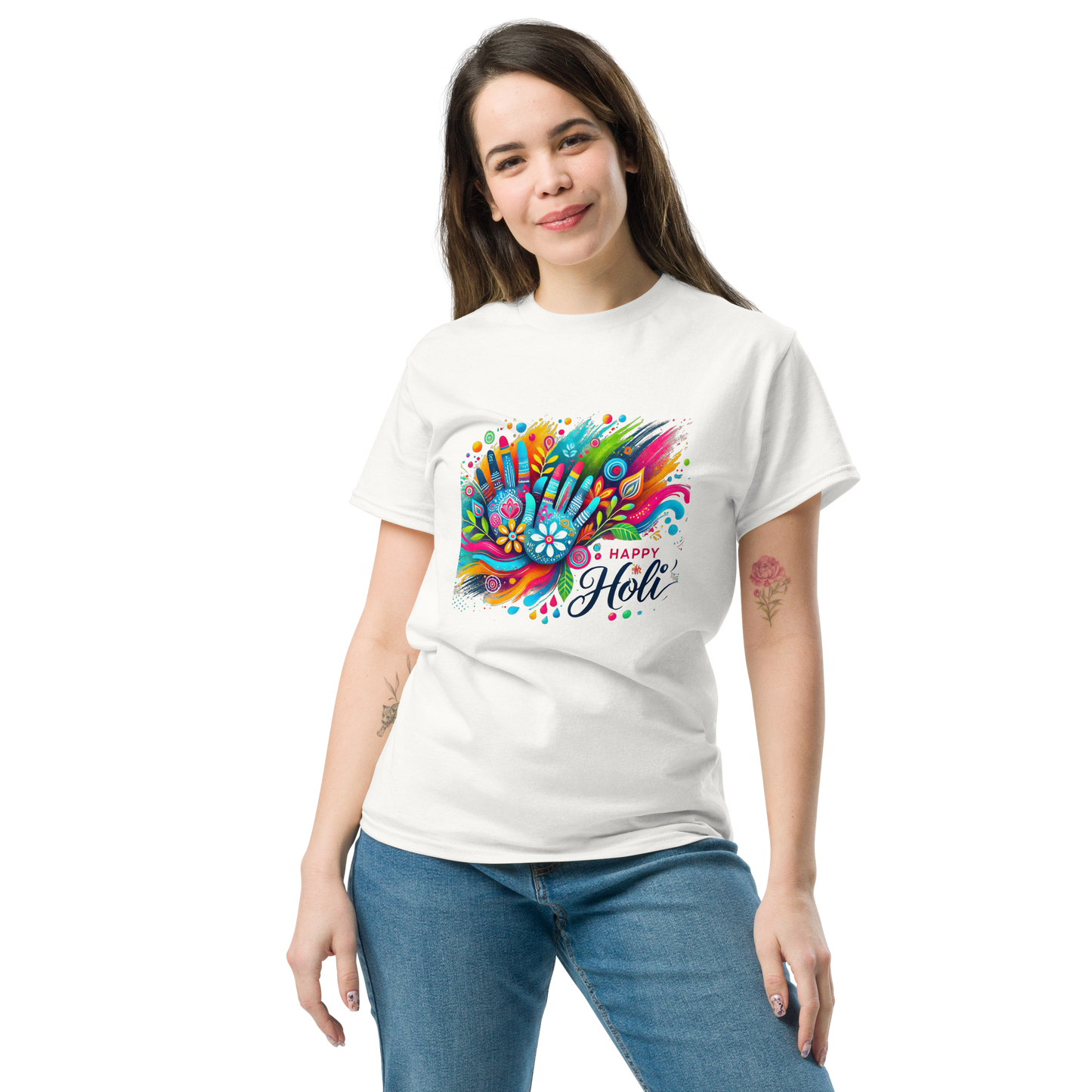 Celebrate Holi in Style with Our Vibrant Festival Women's T-Shirts! 🎨✨