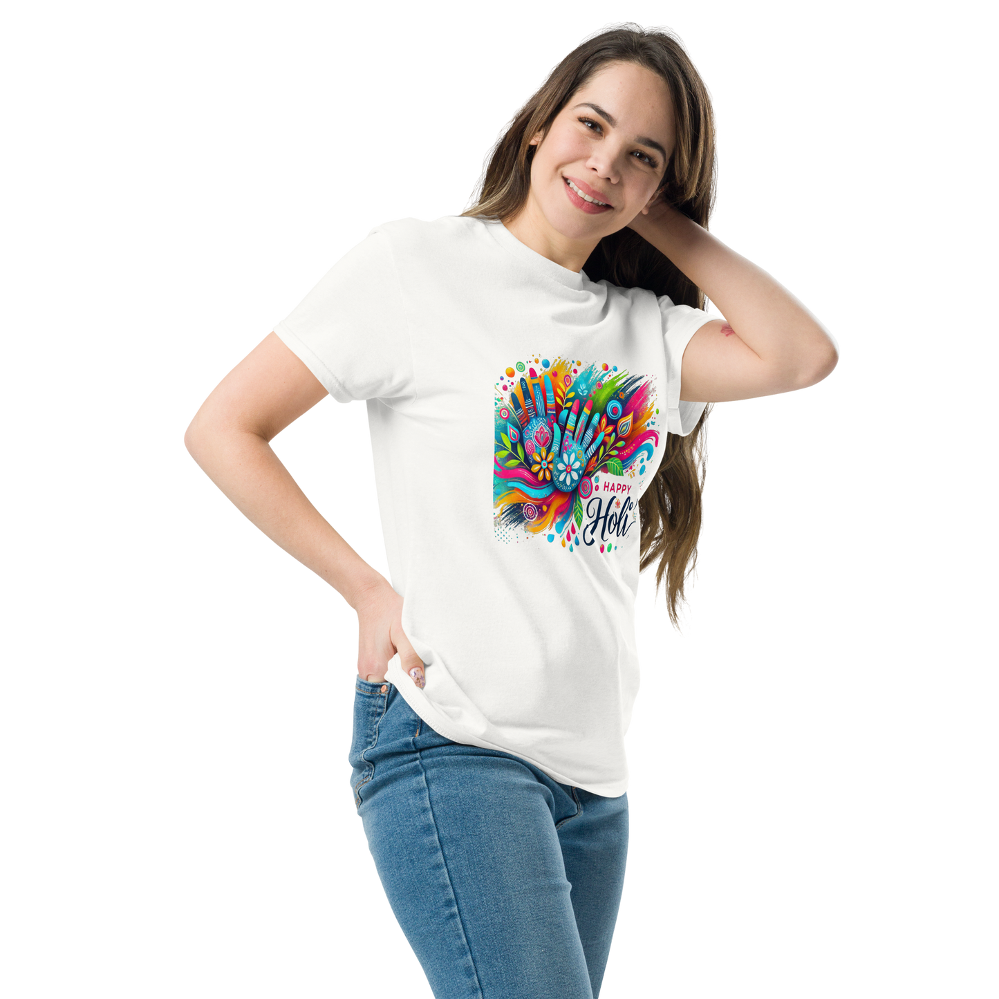 Celebrate Holi in Style with Our Vibrant Festival Women's T-Shirts! 🎨✨