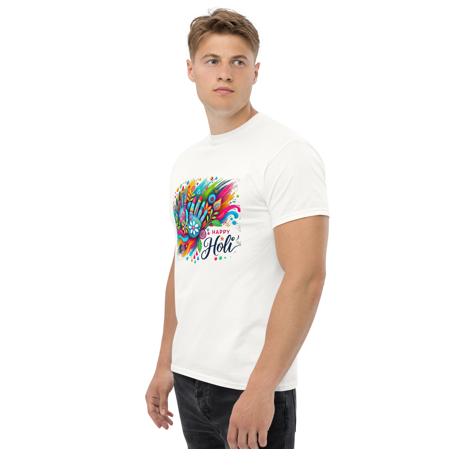 Celebrate Holi in Style with Our Vibrant Festival Men's T-Shirts! 🎨✨